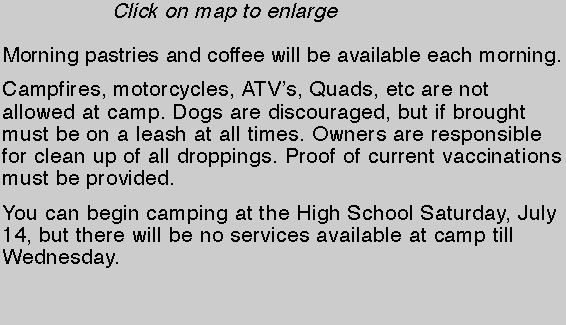                  Click on map to enlargeMorning pastries and 