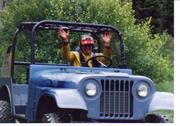 Lolo Sr. in jeep