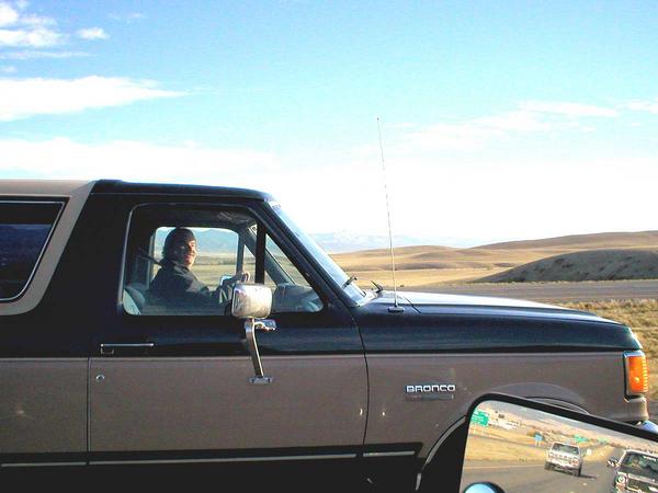 PA180002 - Doug Misko on the freeway.
Jesse and Mike in the rear-view mirror.