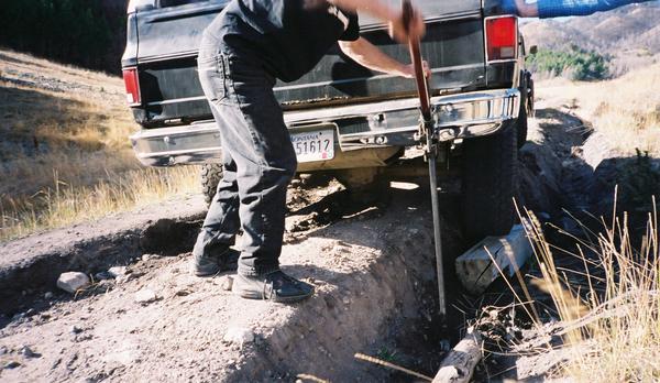 Both the front and rear diffs were buried to the axle housings.