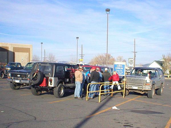 PB150001 - Morning get-together at County Market.
Where's the Trail Boss?