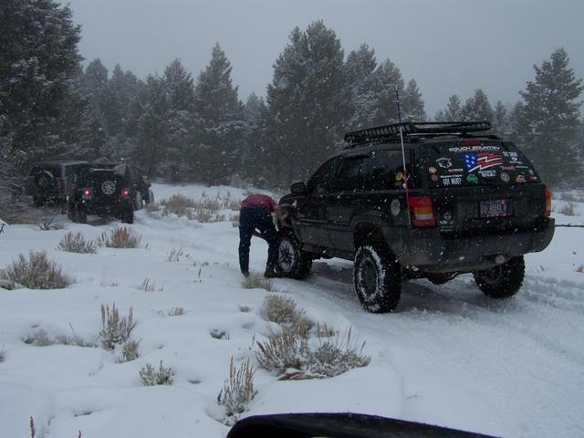 Ron checks his breaks.
