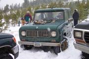 Michelle's Scout on it's first tree-run