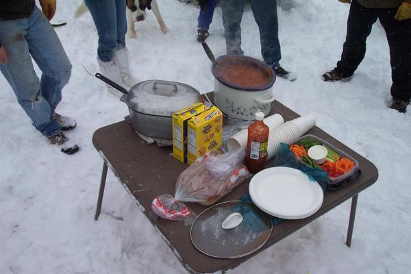The chili table