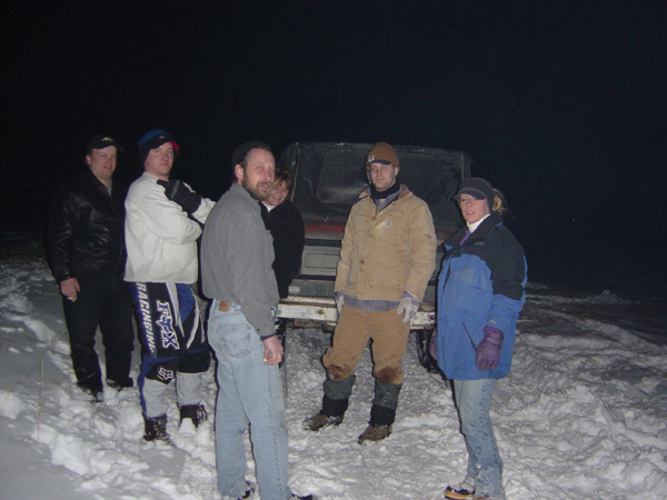 dennis, allison, chris and girlffriend came to help, they were at silver city, chris waving again! Brian and tom too!