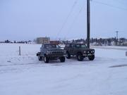 Second part of the lineup - there WAS a Landcruiser to the left of Stubby..