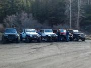 Airing down at the junction between Clancy and Unionville on the way to Park Lake
