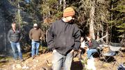 Lunch around the campfire