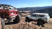 Mike Kelly's Bronco buggy and Tom's Scout II on top of Blizzard