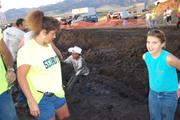 For his birthday, Rob Currier gets a mud-bath
