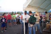 Justin "Beef" Morris, the surprise winner of Sportsman class, gets his trophy