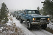 It started snowing!