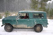 It started snowing!