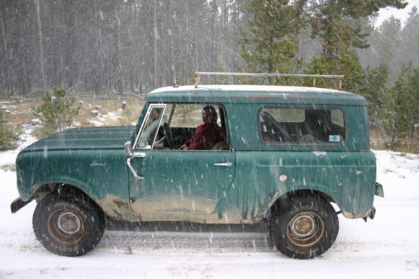 It started snowing!