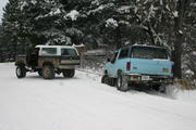 Mike Woodall gives Nick a helping strap out of the ditch