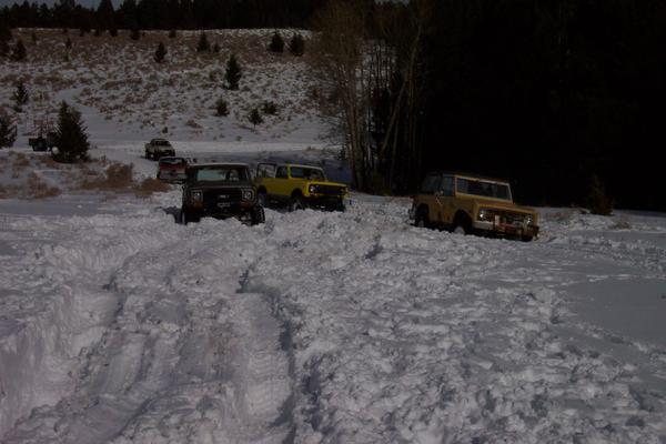Trying to make our way up the blasted hill