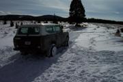 After some winching, Tom reached the top