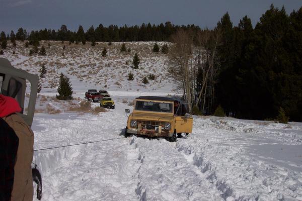 Mike winching