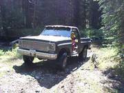 Brandon's Blazer (finally) on the trail.