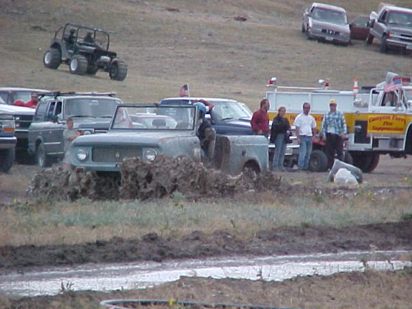 Harley during the mud-bog