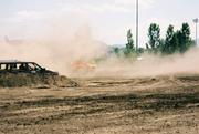Heather eating some dust