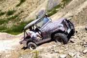 Troy and Sharyn stuck on hill climb