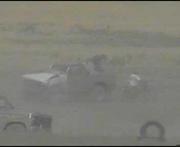 Bronco's back on it's wheels.. looks a little worse for wear..