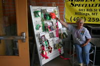 Darlene Hert has straps on display