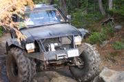 The Hybrid drove right over the larger of the two rocks and hardly paused the whole way up.