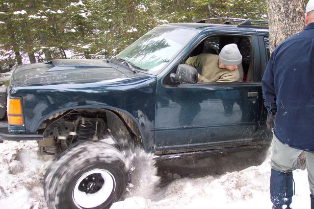 Chris Lamping in his Explorer