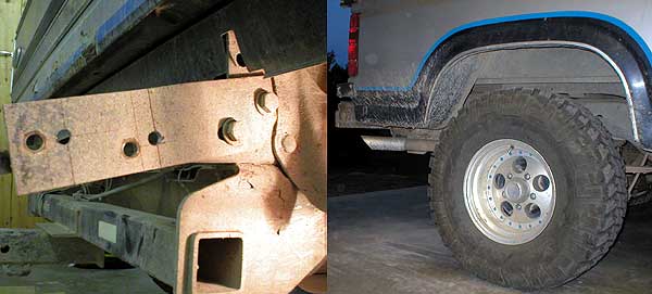 No, I didn't miss-drill the holes after marking them.
The bracket "pivots" from the front-most bolt.
I put the brack