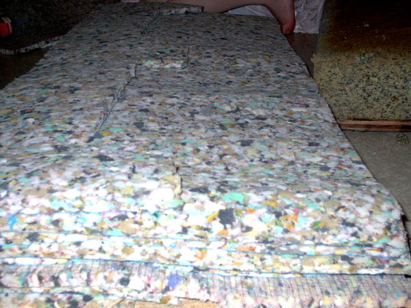 Look closely, the next to last layer was trimmed to fit the butts a little better, for added comfort, I would suggest using actu