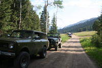 Line up near the first outhouse on Gold Hill