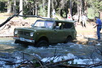 Hooking up the winch line