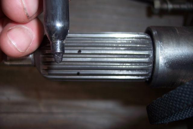 input shaft marks