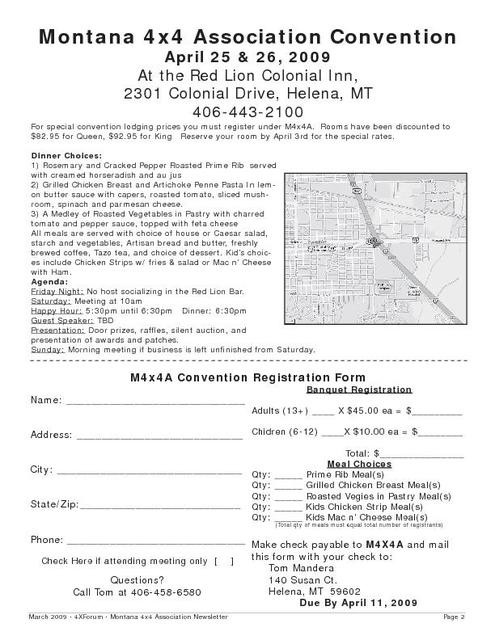 Convention Registration Form